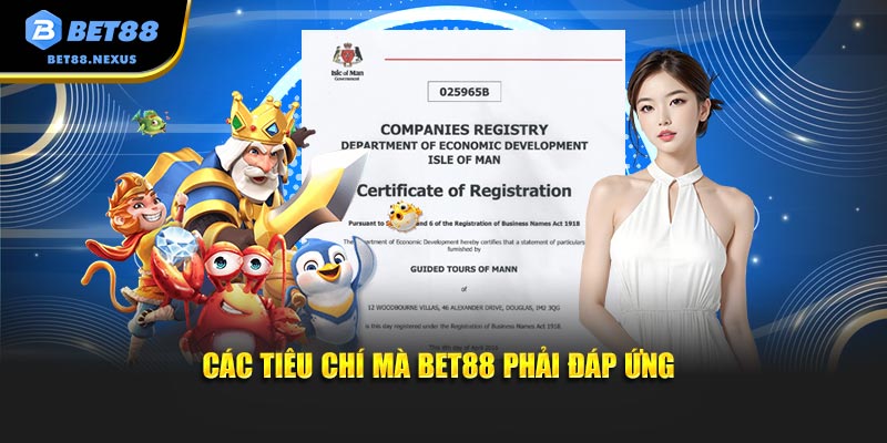 Các tiêu chí mà BET88 phải đáp ứng