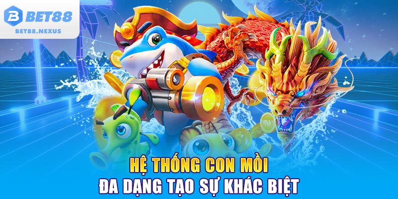 Hệ thống con mồi đa dạng tạo sự khác biệt